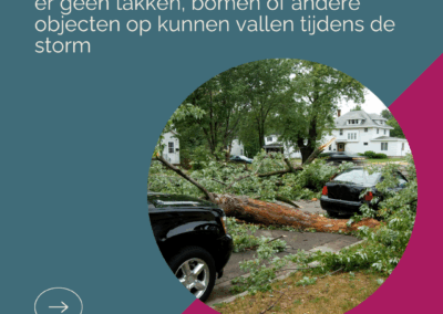 Storm stormschade schade bij storm voorkomen 10 maatregelen om schade te voorkomen Femke Hup Fems Schadeadvies